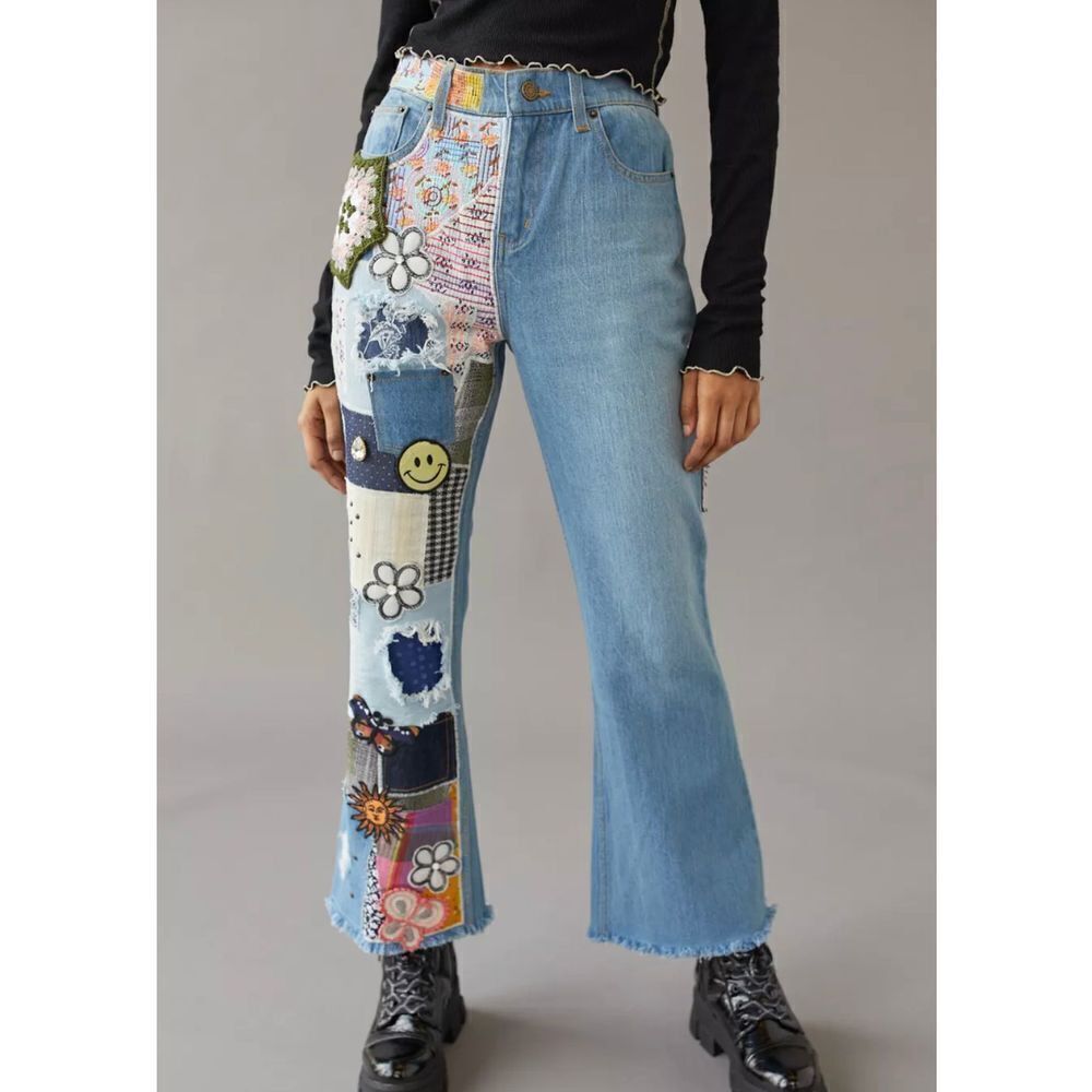 BDG High-Waisted Flare Jean - Indigo Craft NWT-26